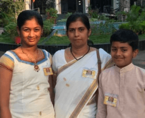 Vijaya, Ananya and Anant Pandravada